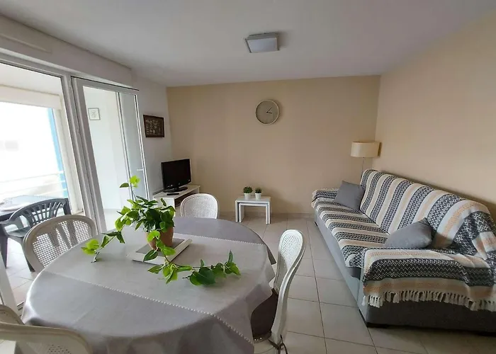 公寓 Climatise 2p Cabine, 50m De La Plage, Parking, Loggia, Equipements Modernes - Fr-1-326-747 *