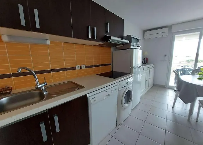 Climatise 2p Cabine, 50m De La Plage, Parking, Loggia, Equipements Modernes - Fr-1-326-747 Lejlighed *